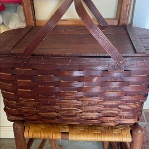 Elegant Brown Woven Basket